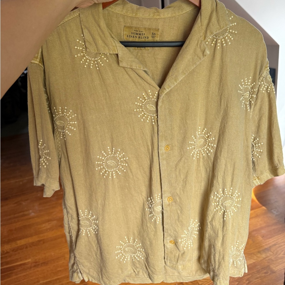 Abercrombie & Fitch Men's Summer Linen Blend Shirt